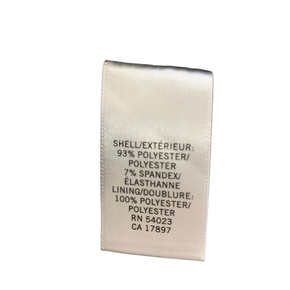 Banana Republic Wrap Style Dress Women's Sz 2 Black Polyester Cap Flutter Sleeve - Picture 13 of 13